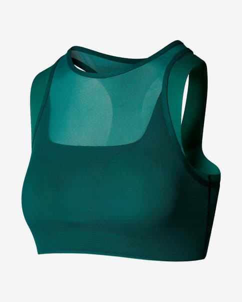 Sujetador The North Face Refina Double verde oscuro