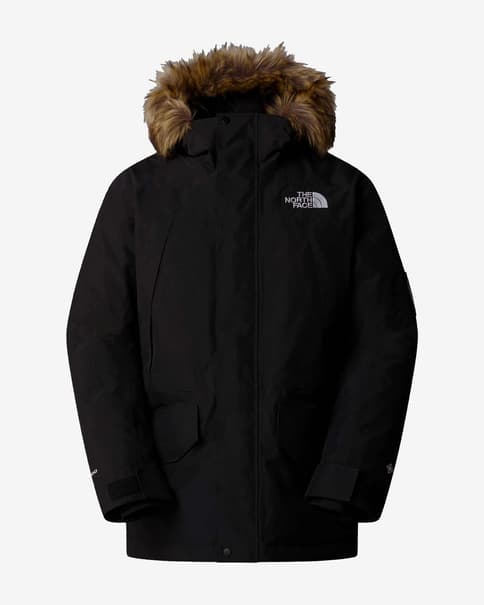 Jakke med hætte The North Face Mc Murdo GORE-TEX 2L Dun Parka meleret sort