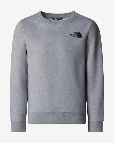 Sweatshirt The North Face Redbox Regular Crew lysegrå sort børn