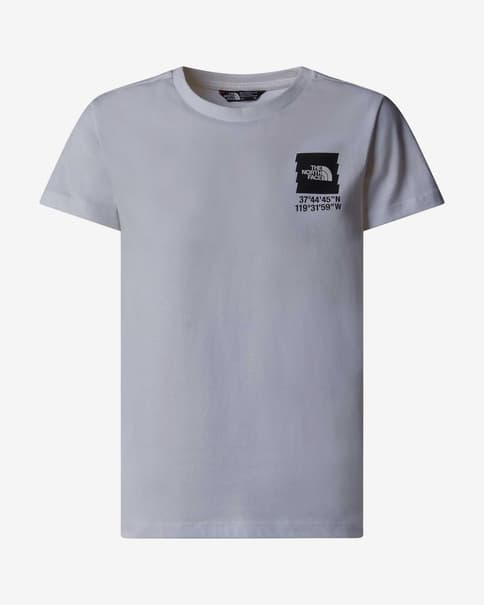 T-shirt The North Face Coordinates Graphic kortærmet lysegrå børn