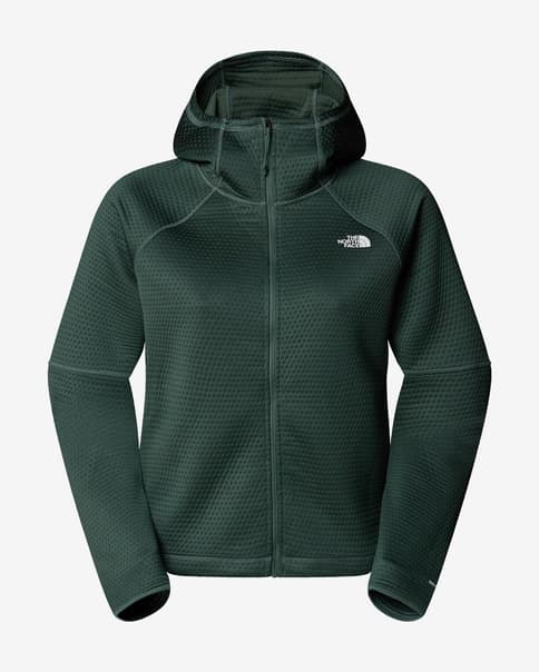 Sudadera con capucha The North Face Vertical Thermal Full Zip verde ópalo mujer
