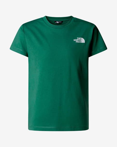 Camiseta The North Face Redbox manga corta verde abeto niño