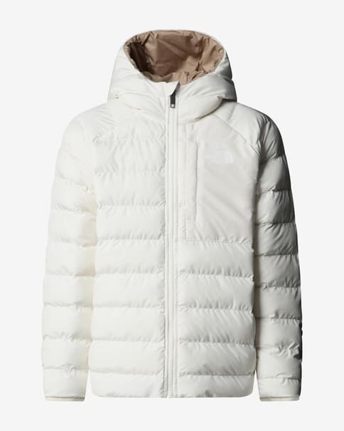 Chaqueta con capucha The North Face Reversible Perrito blanco marrón niña