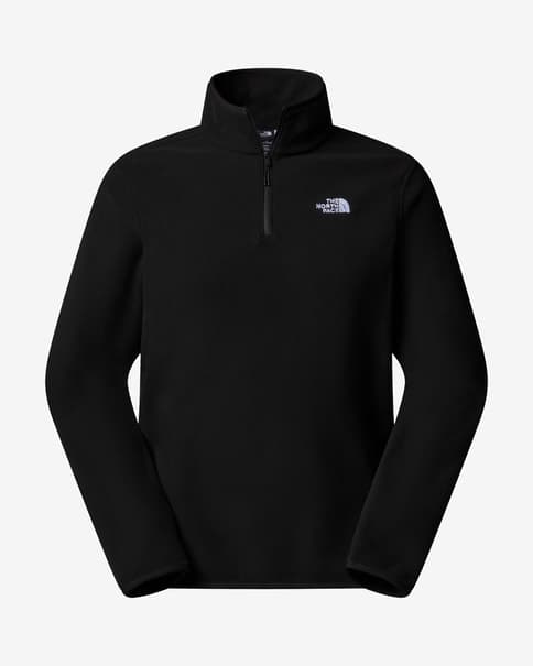Forro polar The North Face Glacier Fleece Quarter Zip negro blanco