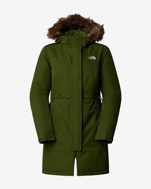 Chaqueta con capucha The North Face Zaneck verde oliva mujer