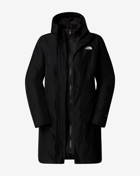 Chaqueta con capucha The North Face Suzanne Triclimate 2.0 negro eclipse mujer