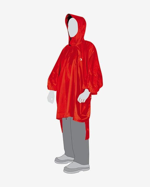Poncho impermeável Tatonka 1 vermelho
