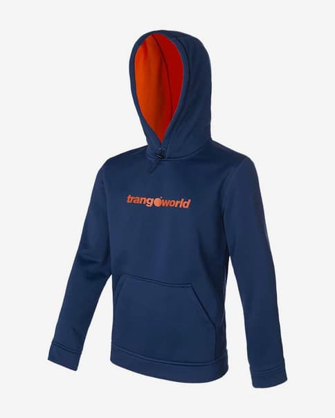 Sudadera Trangoworld Kura azul noche naranja infantil