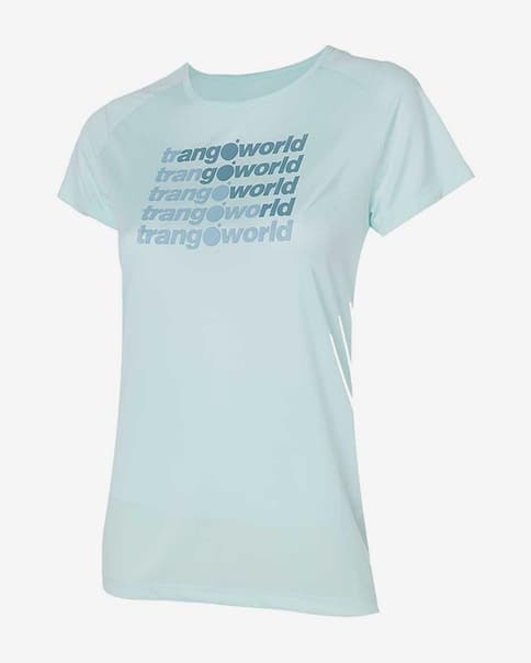 T-shirt Trangoworld Ohrid Evasion short sleeve pale blue woman