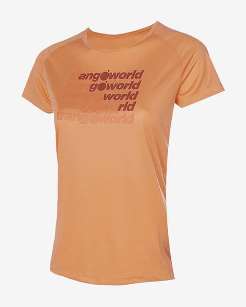 Camiseta Trangoworld Ohrid Evasion manga corta naranja mujer
