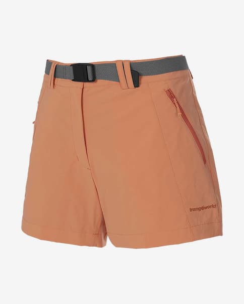 Pantalón corto Trangoworld Gorner Evasion beige anaranjado mujer