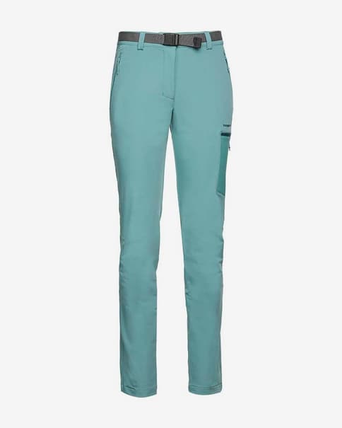 Pantalón largo Trangoworld Vivier turquesa mujer