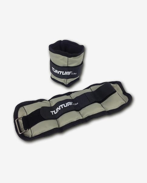 Tornozeleiras-punhos Tunturi 0,5 kg cinzento preto (par)