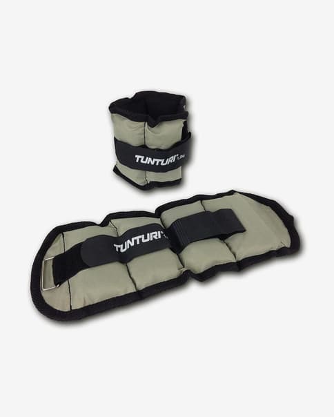 Tornozeleiras-punhos Tunturi 1 kg cinzento preto (par)