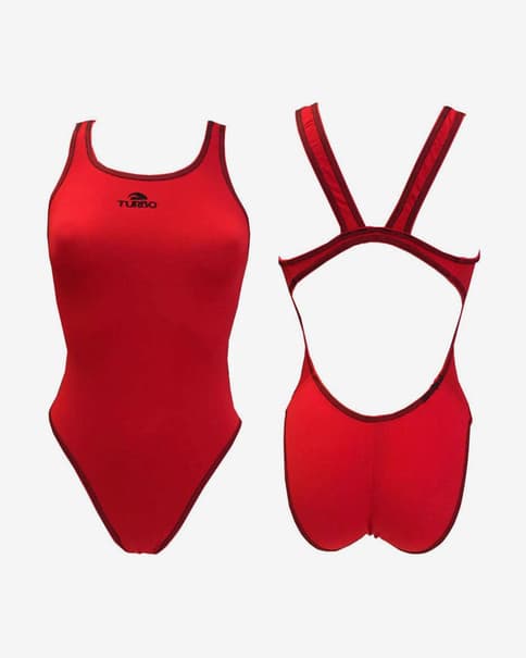 Bañador de natación Turbo Confort Swim rojo mujer