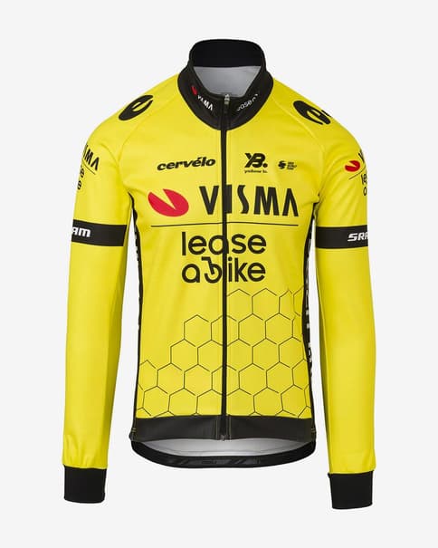 Chaqueta Visma Lease a Bike Replica 2025 amarillo
