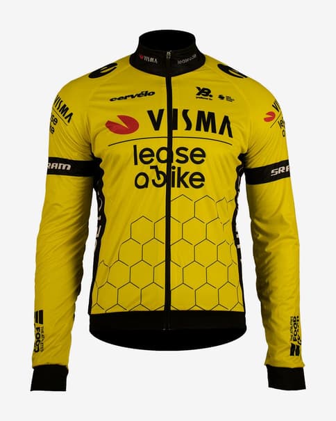 Chaqueta Visma Lease a Bike Premium Polartec Alpha 2025 amarillo