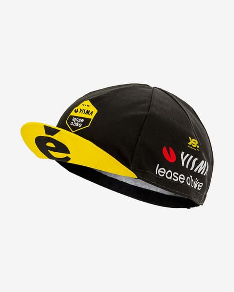Gorra bajocasco Visma Lease a Bike Race 2025 negro amarillo