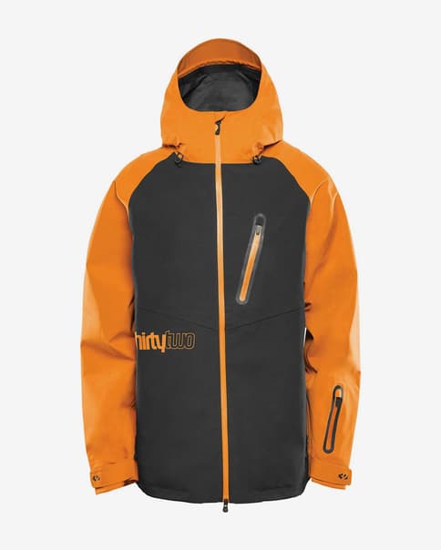 Chaqueta con capucha ThirtyTwo Grasser negro naranja
