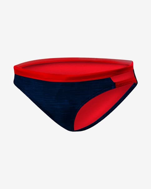 Braga bikini TYR Sandblasted Cove azul rojo mujer