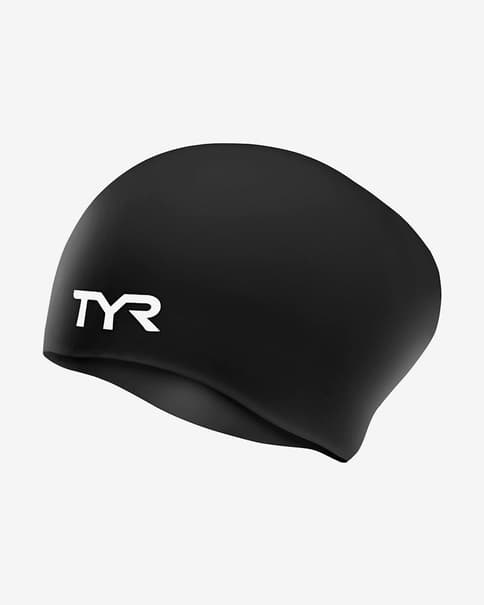 Gorro de natación TYR Silicone Cap Long Hair negro