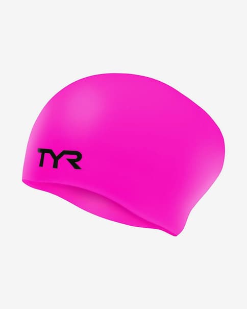 Gorro de natación TYR Silicone Cap Long Hair fucsia
