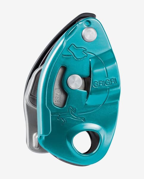 Asegurador Petzl Grigri azul
