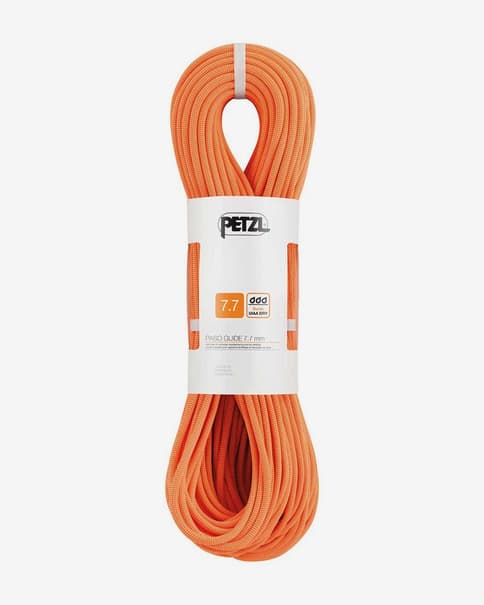 Cuerda doble Petzl Paso Guide 7.7 mm x 60 m naranja
