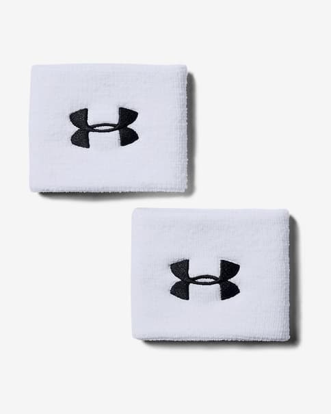 Muñequeras Under Armour Performance blanco (2 unidades)