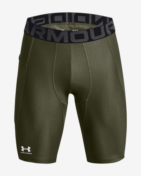 Malla corta Under Armour HeatGear Pocket Long verde caqui