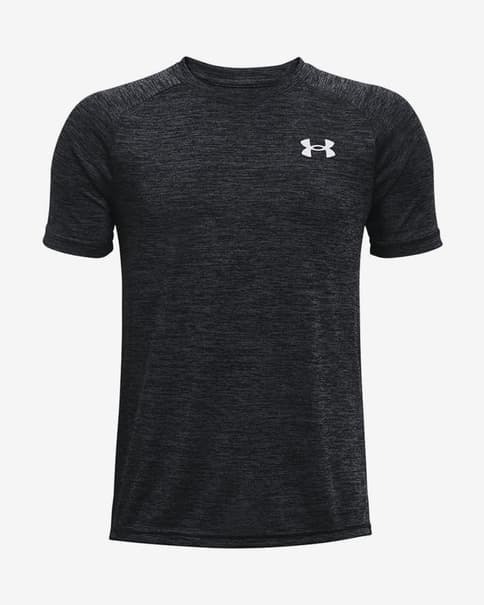 Czarna koszulka dziecięca z krótkim rękawem Under Armour Tech 2.0