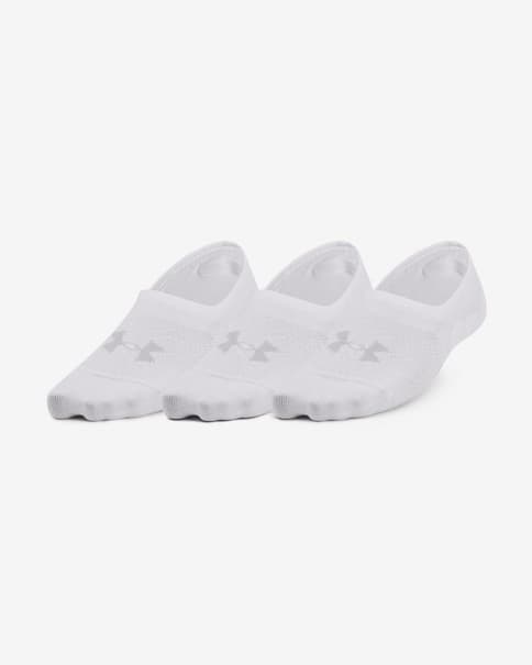 Calcetines Under Armour Breathe Lite Ultra Low blanco mujer (3 pares)