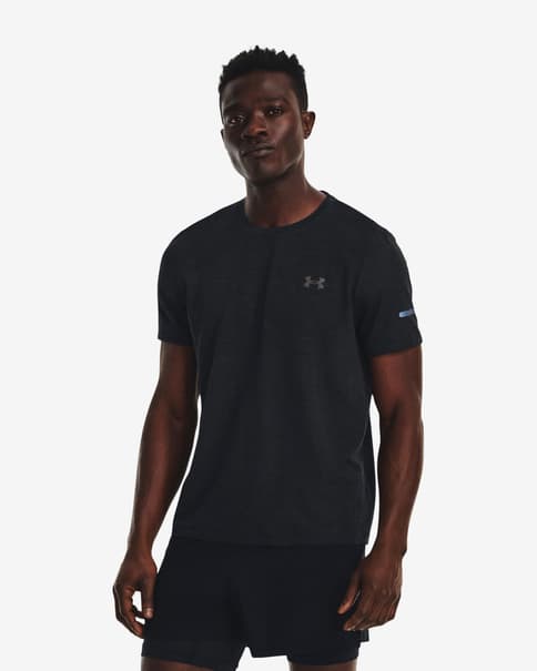 Czarna koszulka z krótkim rękawem Under Armour Seamless Stride