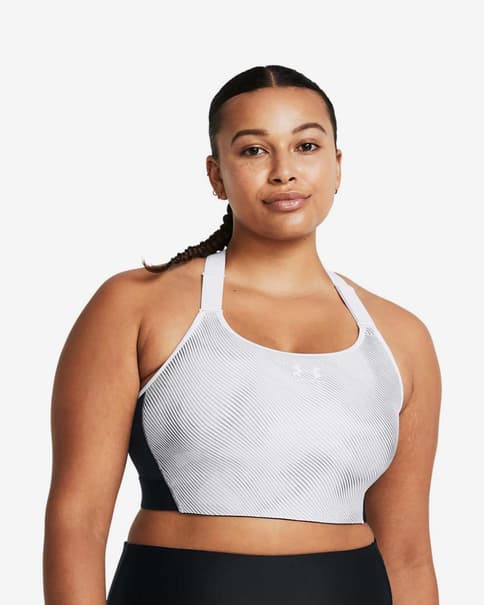 Sujetador Under Armour High Print blanco gris negro