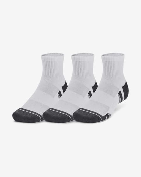 Chaussettes Under Armour Performance Tech Quarter blanc noir (3 paires)