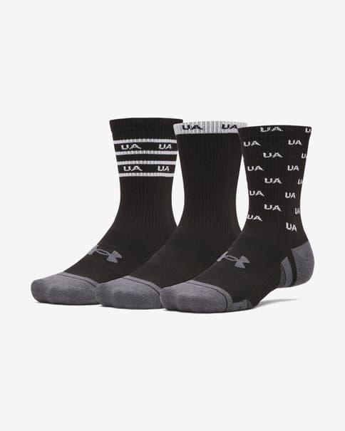 Calcetines Under Armour Performance Tech negro eclipse (3 pares)