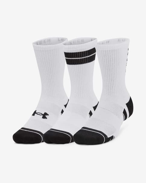Calcetines Under Armour Performance Tech blanco puro negro (3 pares)