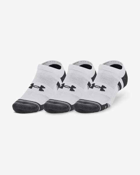 Calcetines Under Armour Performance Cotton NS blanco gris oscuro (3 pares)