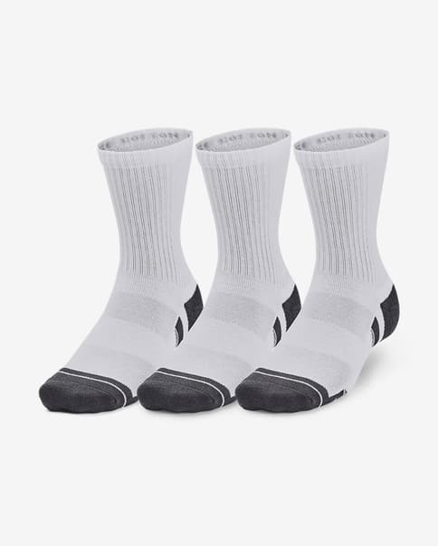 Calcetines Under Armour Performance Cotton Mid blanco (3 pares)