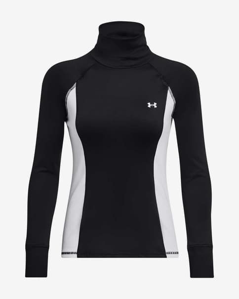 Camiseta Under Armour Train Cold Weather manga larga negro blanco mujer