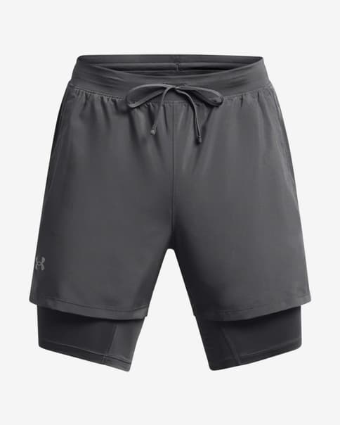 Spodenki Under Armour Launch 5" 2-in-1 szary dym