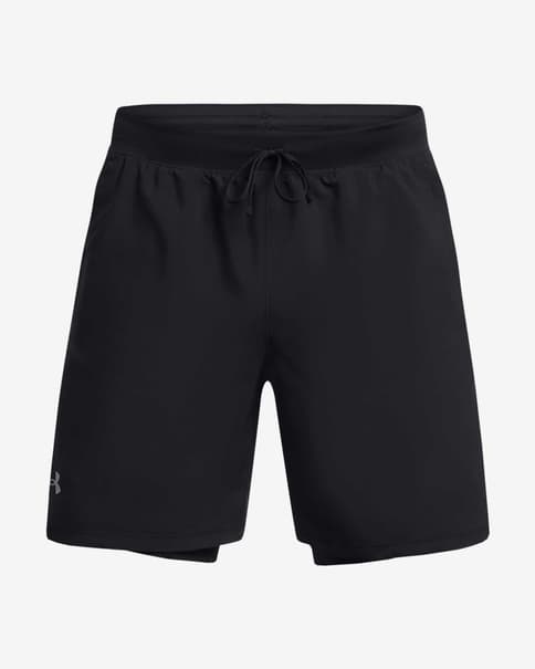 Pantalón corto Under Armour Launch 7" 2-in-1 negro