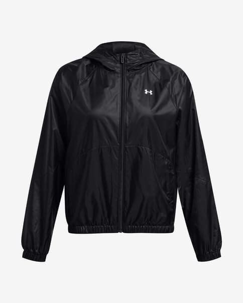 Chaqueta con capucha Under Armour SportStyle Windbreaker negro mujer