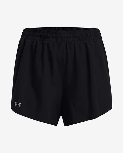 Pantalón corto Under Armour Fly-By 3" negro mujer