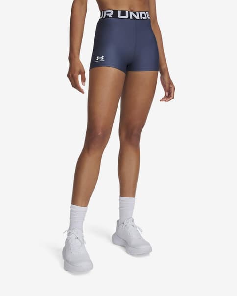 Malla corta Under Armour HeatGear Authentics Shorty azul oscuro mujer