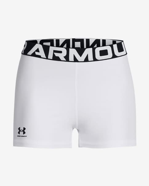Malla corta Under Armour HeatGear Authentics Shorty blanco mujer