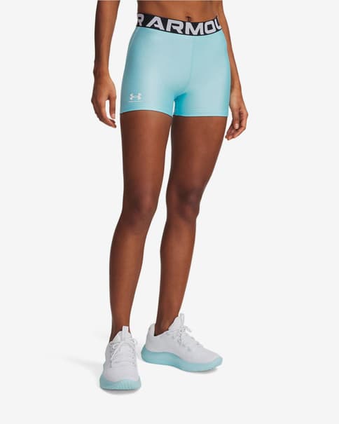 Malla corta Under Armour HeatGear Authentics Shorty azul claro mujer