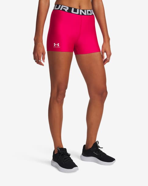 Malla corta Under Armour HeatGear Authentics Shorty rosa fucsia mujer