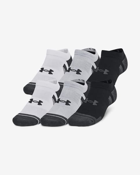 Calcetines Under Armour Performance Tech Unisex blanco gris negro (6 pares)