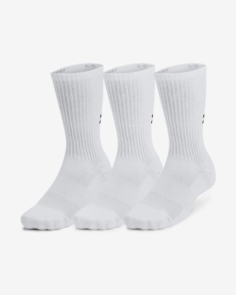 Calcetines Under Armour Training Crew (pack de 3) blanco